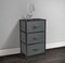 Sorbus Dresser with 3 Drawers - Bedside Furniture & Accent End Table Chest for Home, Bedroom Accessories, Office, College Dorm, Steel Frame, Wood Top, Fabric Drawers